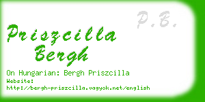 priszcilla bergh business card